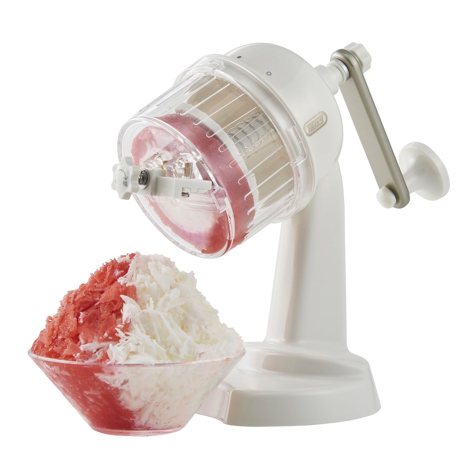 【Toffy/トフィー】 コンパクトふわふわかき氷器 K-HIS1 手動 冷凍フルーツ ジュース氷 味付き氷 ふわふわ サラサラ シャリシャリ 無段階調節 アウトドア ビビッドカラー [2025モデル]パンナホワイト K-HIS1-PAWe 34ca94df
