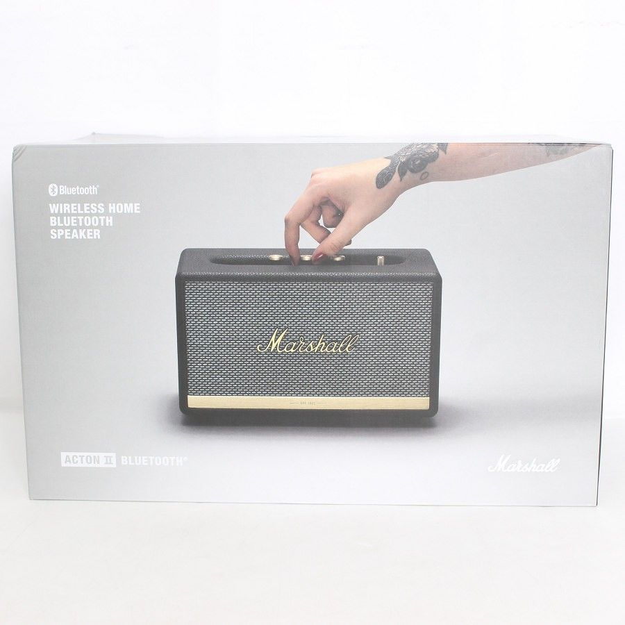 美品】Marshall Acton II ブラック ZMS-1001900 ワイヤレススピーカー