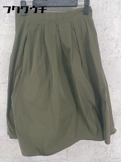 ◇ ZARA BASIC Z1975 DENIM ベーシック ウエストゴム 膝丈 ギャザー スカート EUR M USA M MEX 28サイズ カーキ レディース 【中古】 【1002798938663】