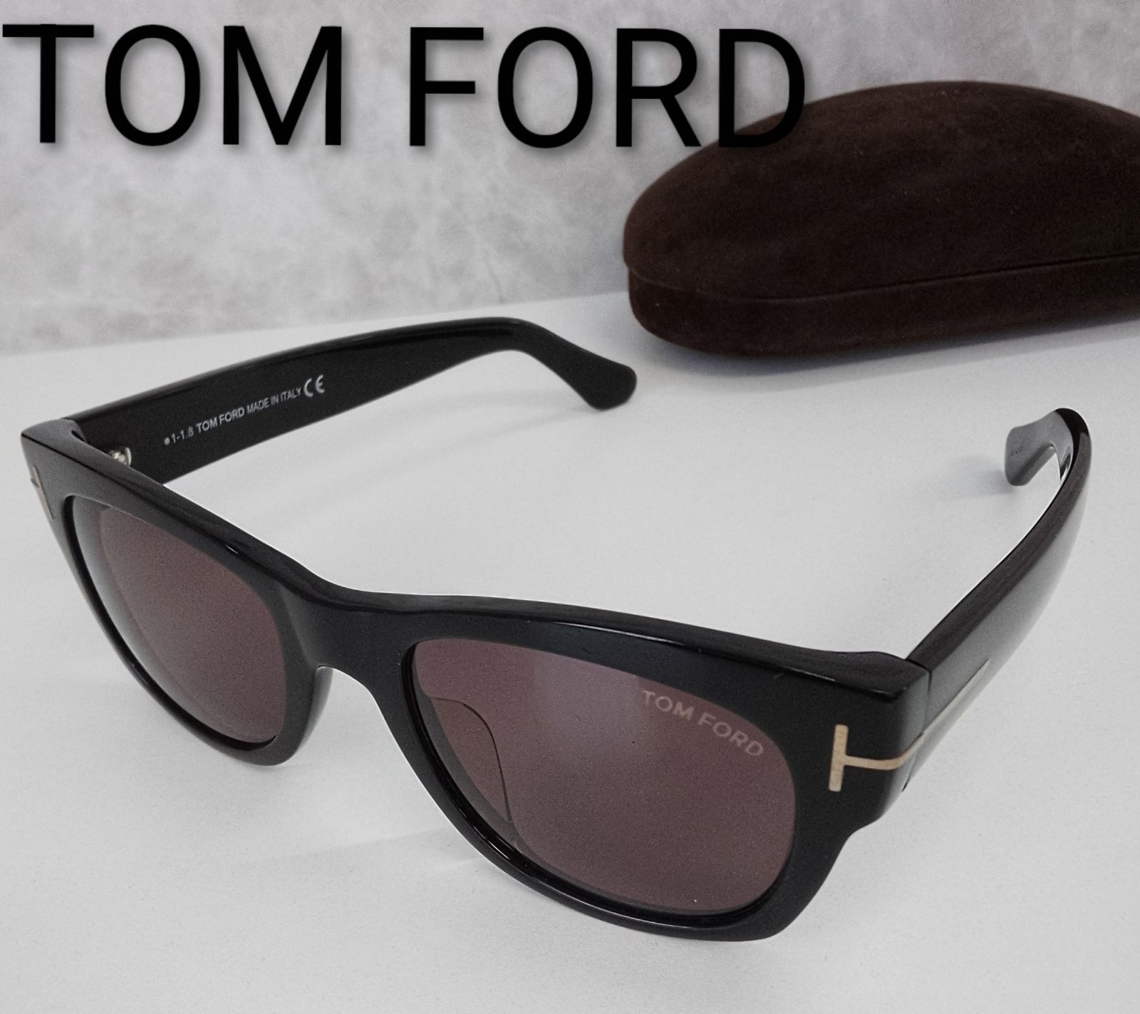 AQY18 トムフォード 美品 メンズサングラス TF 58-F 01A 52□20 145 ケース付き