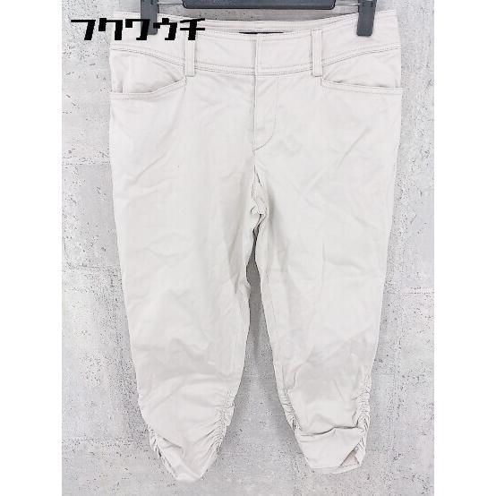 ◇ INDIVI インディヴィ ギャザー サブリナ 七分丈 パンツ 36サイズ グレー系 レディース 【中古】 【1002798978638】