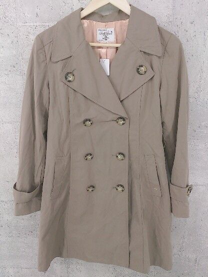 ◇ arnold palmer アーノルドパーマー 長袖 トレンチ コート 1 ブラウン * 1002799044431 【中古】 【1002799044431】