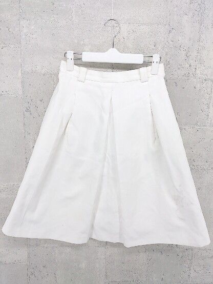◇ URBAN RESEARCH ROSSO アーバンリサーチ ロッソ 膝丈 フレア スカート 38 ホワイト * 1002799168342 【中古】 【1002799168342】