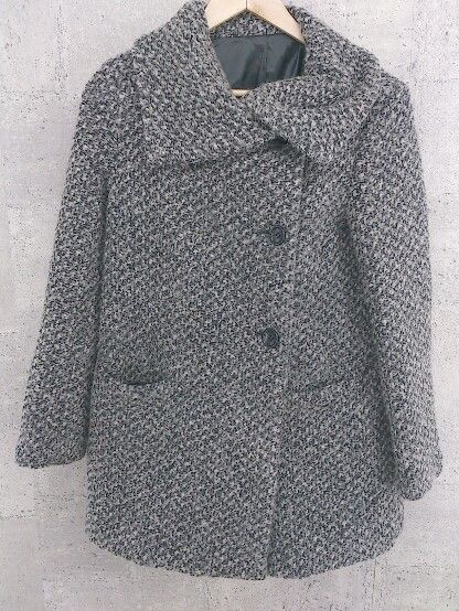 ■ COMMECAISM コムサイズム 長袖 コート S グレー系 レディース 【中古】 【1002799165976】