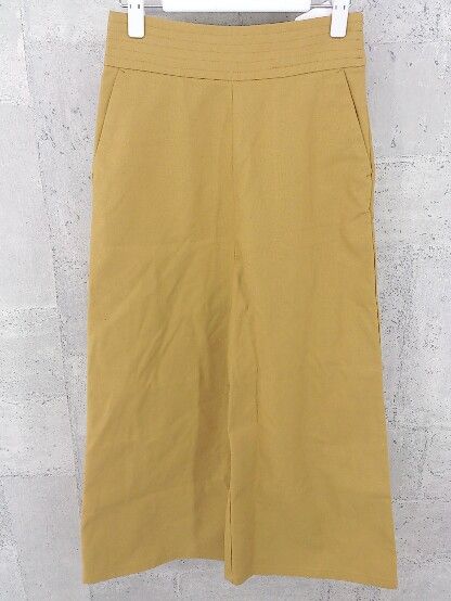 ◇ B:ming life store by beams カラー ワイド パンツ S マスタード レディース 【中古】 【1002799328661】