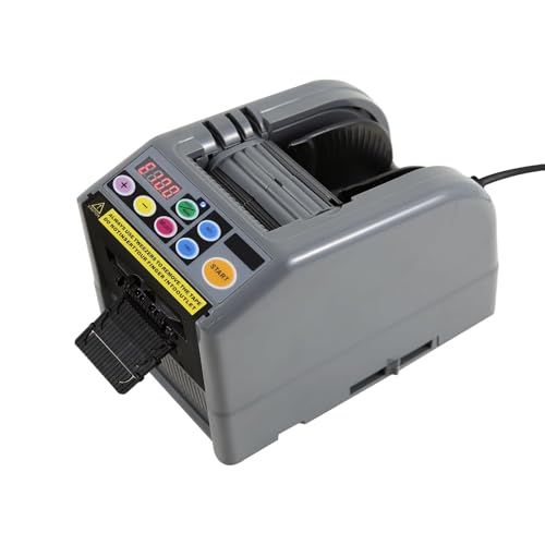 電動テープカッター 自動テープカット 6-60mmテープ切断機 自動テープディスペンサー オートテープカッター 自動/手動モード テープ長さ設定可能 最大切断長さ999mm 日本語取扱説明書付き 梱包用品 工場 業務適応wb 2ec20465