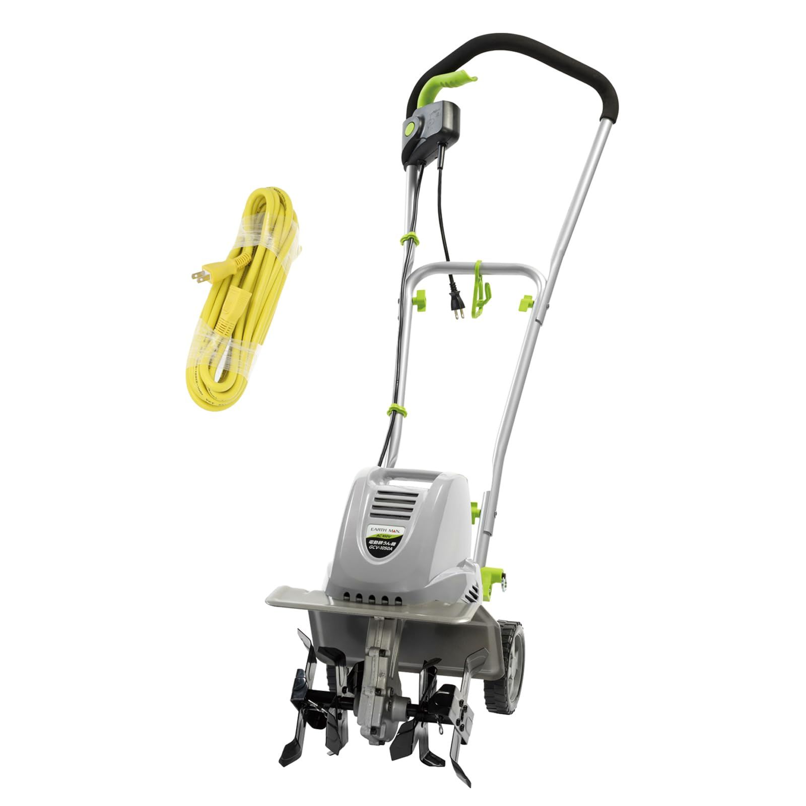 ?儀 EARTH MAN 電動耕うん機 1050Wハイパワー GCV-1050A 【10m延長コード付】【エンジン始動の手間いらず、すぐに使えて静か】家庭菜園 耕運機 家庭用 電動耕運機 耕うん機wb 299cf5bc