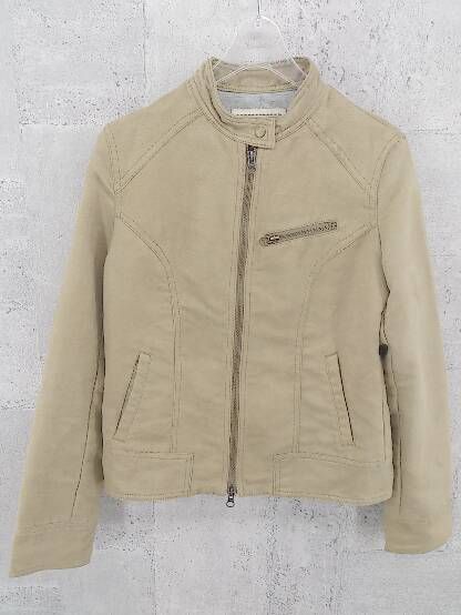 ◇ BACK NUMBER バックナンバー 長袖 ジップアップ ジャケット L ベージュ * 1002799235105 【中古】 【1002799235105】