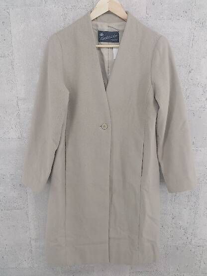 ◇ Sonny Label サニーレーベル URBAN RESEARCH アーバンリサーチ 長袖 ノーカラー コート 38 グレージュ レディース 【中古】 【1002799399685】