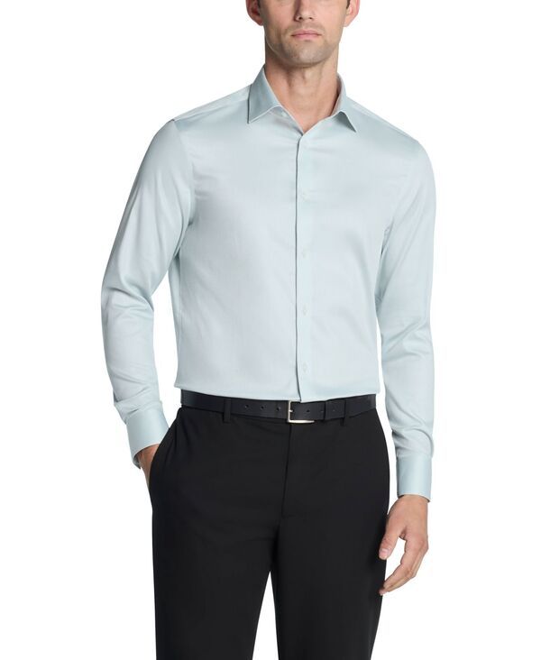 カルバンクライン メンズ トップス シャツ Calvin Klein MenslimFit Dresshirt Sage セージ