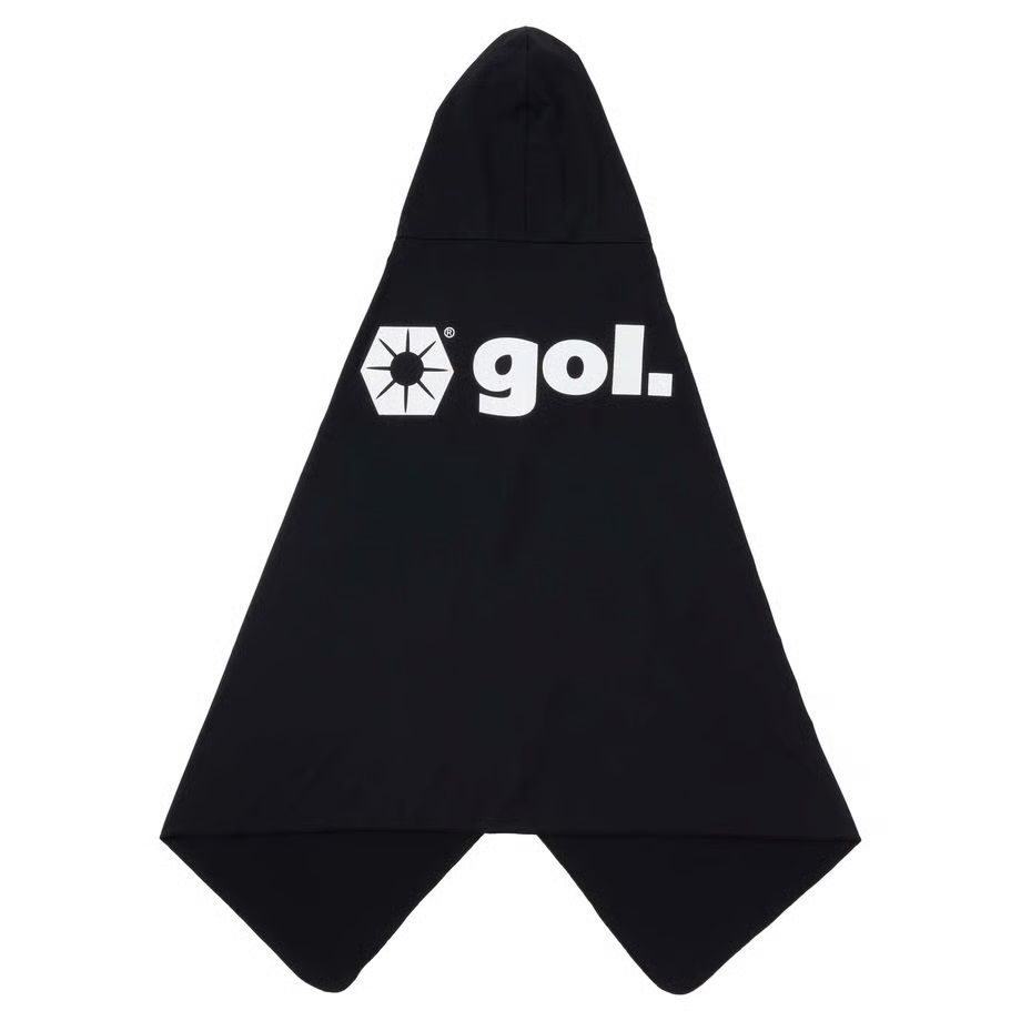 ゴル(gol.) 接触冷感 スレイクールフーディータオル BLK(005) G647-648