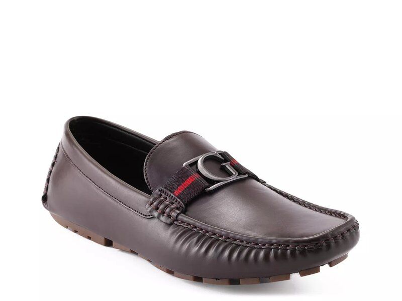 ゲス メンズ シューズ スリッポン・ローファー Guess Askers Loafer Dark Brown ブラウン