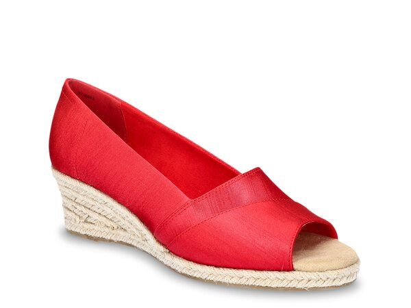 イージーストリート レディース シューズ パンプス Easy Street Jasper Espadrille Pump Red レッド
