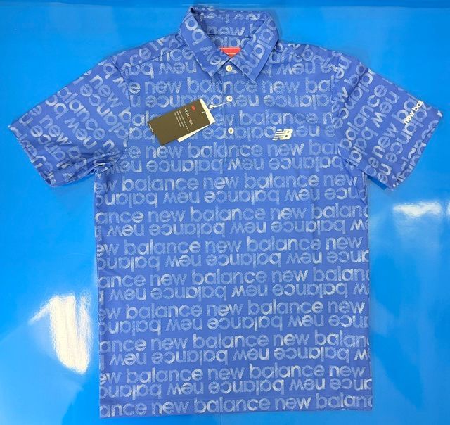 【新品未使用品】ニューバランス グラデーションボーダーロゴ柄 半袖 カラーシャツ 012-6164007 メンズ new balance（葛西店）