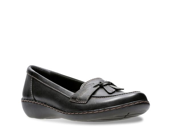 クラークス レディース シューズ スリッポン・ローファー Clarks Ashland Bubble Loafer Black ブラック
