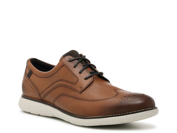 ロックポート メンズ シューズ オックスフォード ウィングチップ Rockport Garett Wingtip Oxford Dark Brown ブラウン