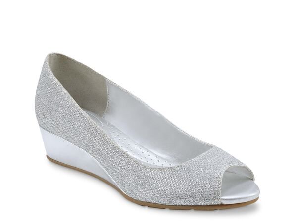 バンドリーノ レディース シューズ パンプス Bandolino Candra Wedge Pump Silver Metallic シルバー