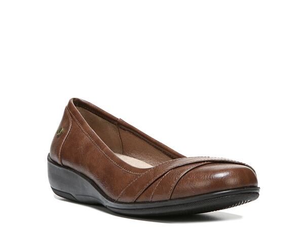 ライフストライド レディース シューズ スリッポン・ローファー LifeStride ILoyal Wedge SlipOn Dark Brown ブラウン