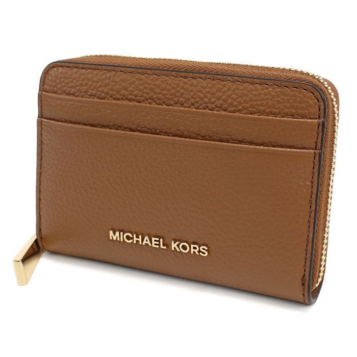 翌日発送 マイケルコース MICHAEL KORS JET SET 小銭入れ ミニ財布32T4GJ6Z5L　LEATHER　230LUGGAGE ブラウン