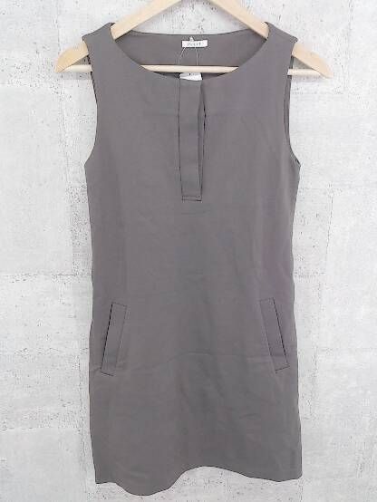 ◇ PLST プラステ ノースリーブ ミニ ワンピース 0 グレー系 * 1002799848091 【中古】 【1002799848091】