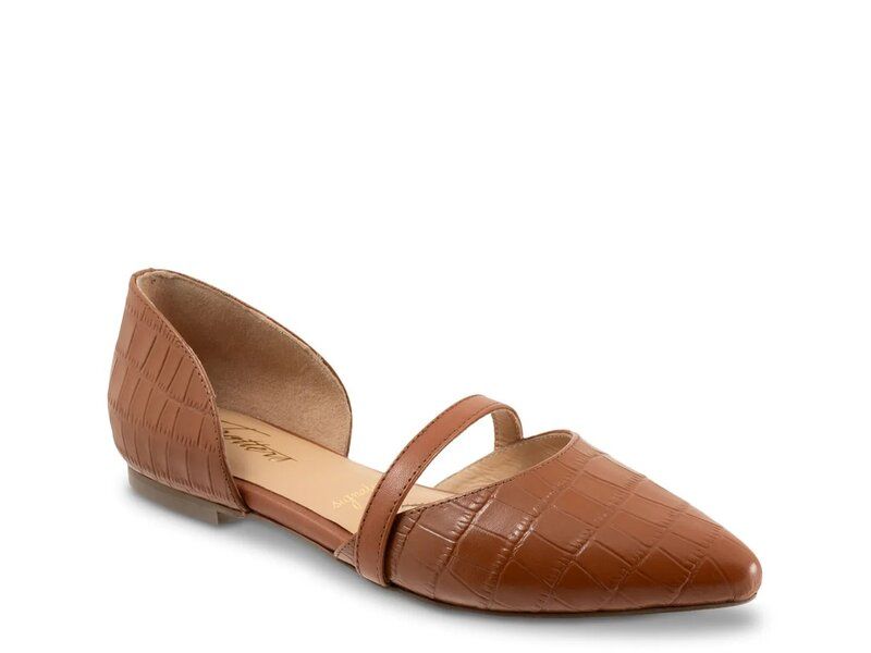トロッターズ レディース シューズ パンプス Trotters Emory Flat Brown Croc Print ブラウン