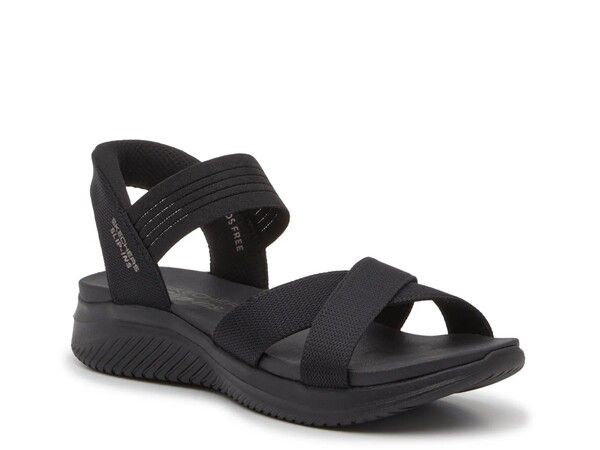 スケッチャーズ レディース シューズ サンダル Skechers Hands Free SlipIns Ultraflex 30 Sandal Black ブラック
