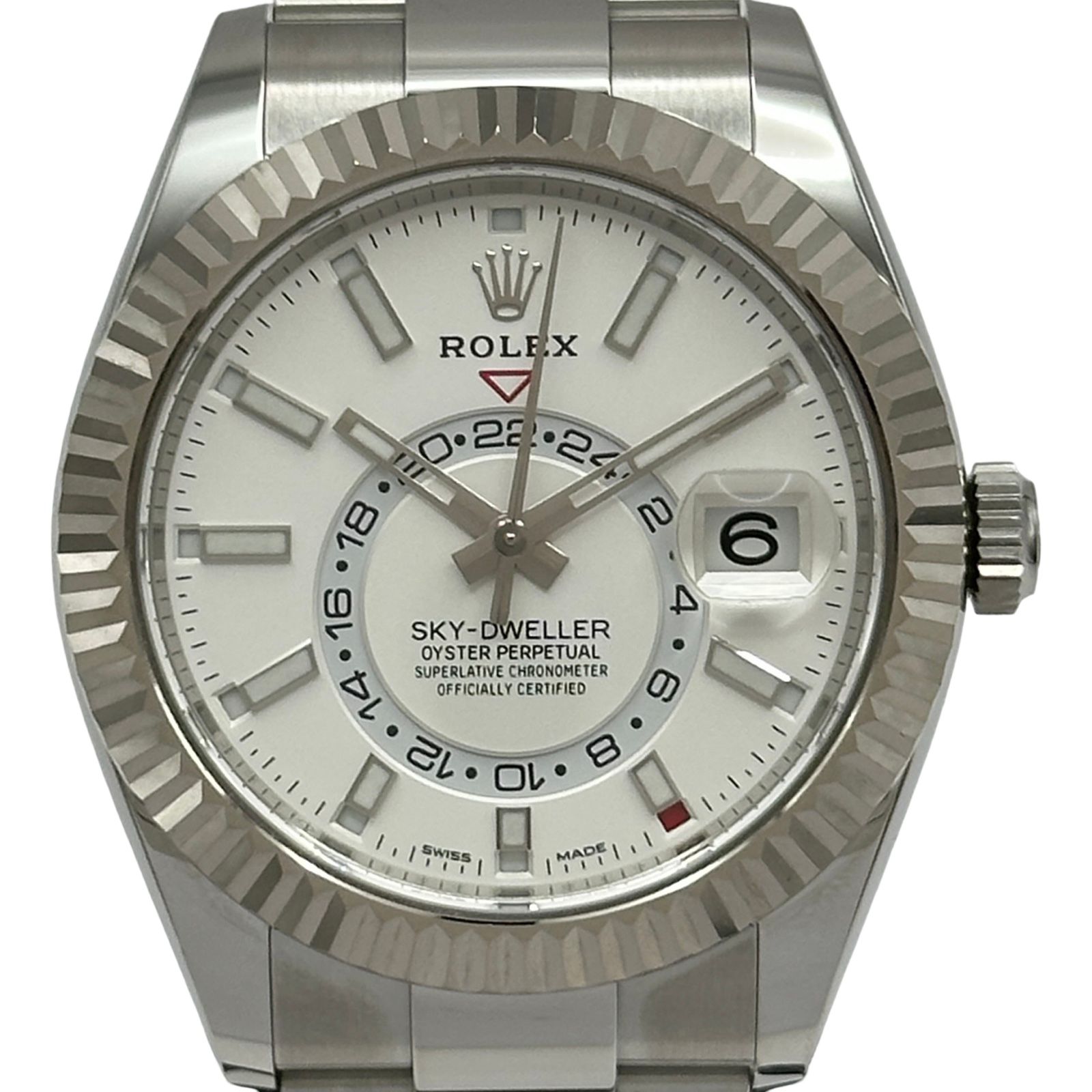 ロレックス ROLEX スカイドゥエラー 326934 ホワイト ホワイトゴールド/ステンレススチール 自動巻き メンズ 腕時計