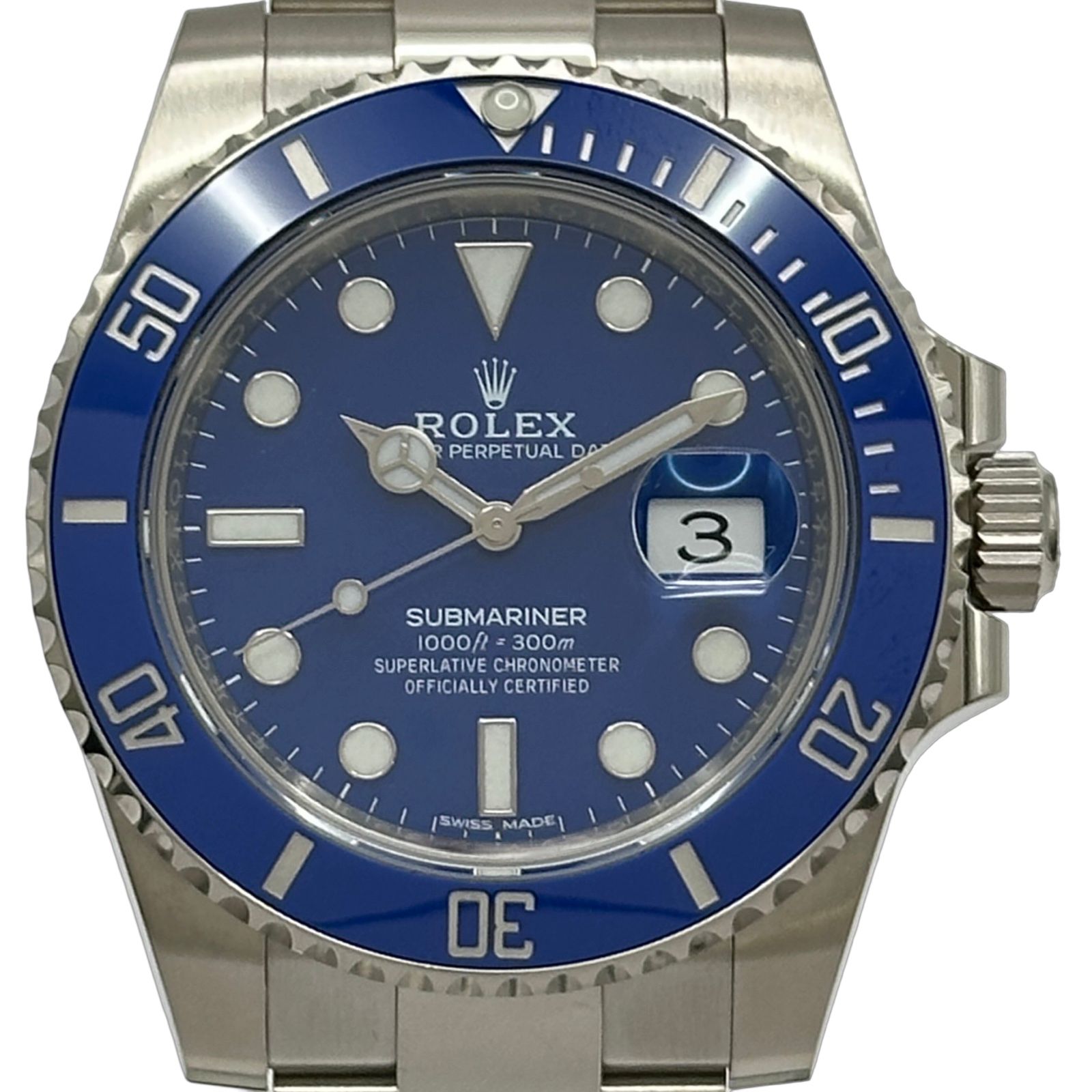 ロレックス ROLEX サブマリーナ 116619LB ブルー ホワイトゴールド 自動巻き メンズ 腕時計
