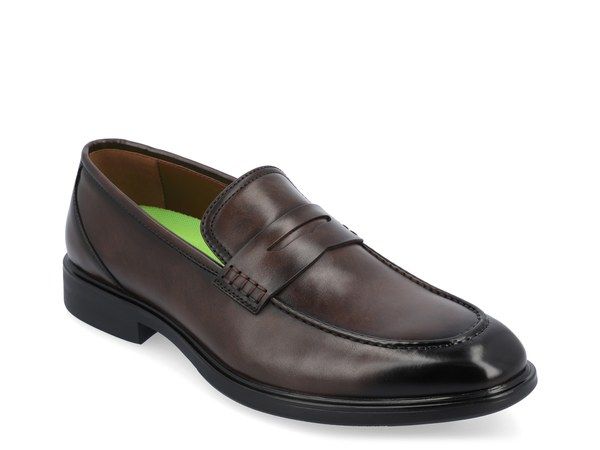 バンス メンズ シューズ スリッポン・ローファー Vance Co Keith Loafer Dark Brown ブラウン