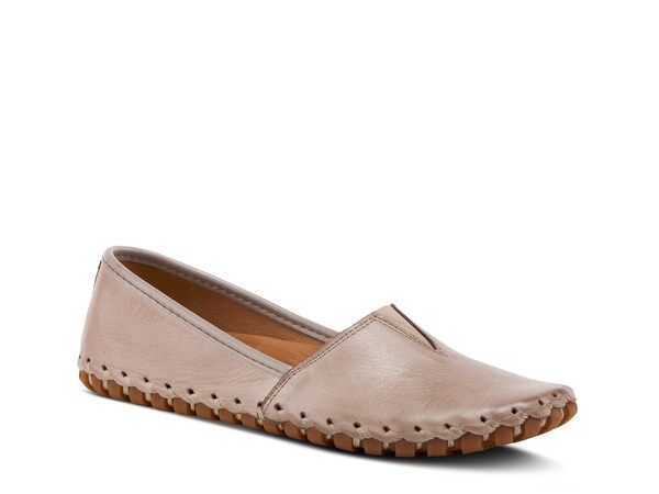 スプリングステップ レディース シューズ スリッポン・ローファー Spring Step Kathaleta Loafer Grey Leather グレー