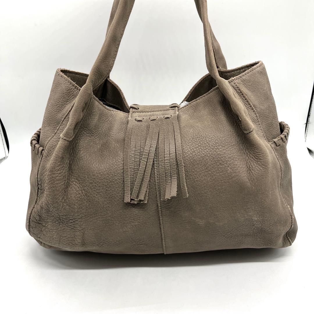 TRES chouette archive y2k grunge boho leather tote bag fringe 