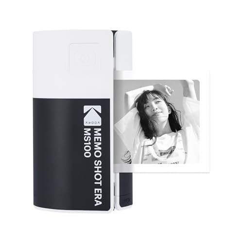 コダック KODAK Memo Shot ERA トイインスタントデジタルカメラ、ラベルプリンター (ホワイト, カメラ本体＋1ロール) shu b8a8df9c