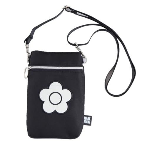 MARY QUANT (マリークヮント) ショルダーポーチ (ブラック) スマホショルダー スマホポーチ ポシェット ポケットプラス (約17cm×10cm×2cm) 000847-0001-02 shu 19bb0590