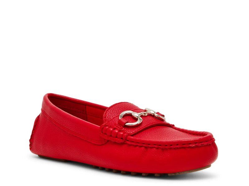 アンクライン レディース シューズ スリッポン・ローファー Anne Klein Chrystie Loafered Synthetic レッド