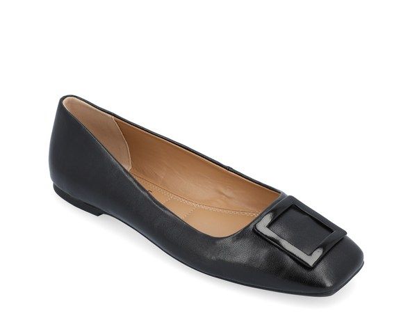 ジュルネ コレクション レディース シューズ パンプス Journee Collection Zimia Ballet Flat Black ブラック