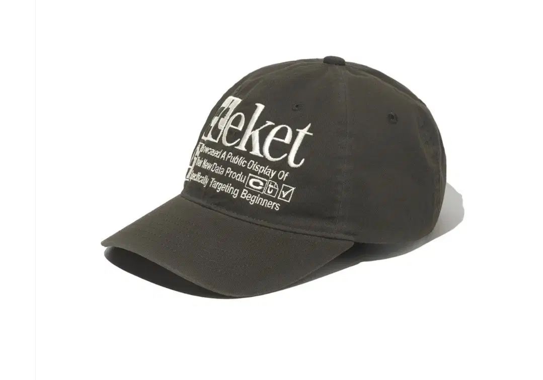 テケット キャップ 帽子 ウール チャコール 新品