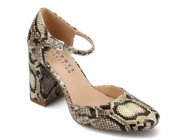 ジュルネ コレクション レディース シューズ パンプス Journee Collection Hesster Pump TaupeMulticolor Snake Print トープ