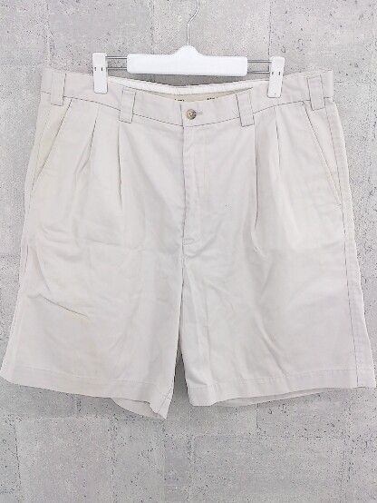◇ Ashworth アシュワース ハーフ ショート パンツ 38 ライトベージュ * 【1002799950473】