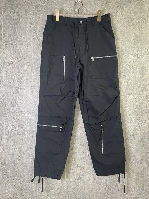 【中古】INTERBREED ｲﾝﾀｰﾌﾞﾘｰﾄﾞ ｶｰｺﾞ ﾊﾟﾝﾂ ﾅｲﾛﾝ 変形 ﾌﾞﾗｯｸ L 33967831