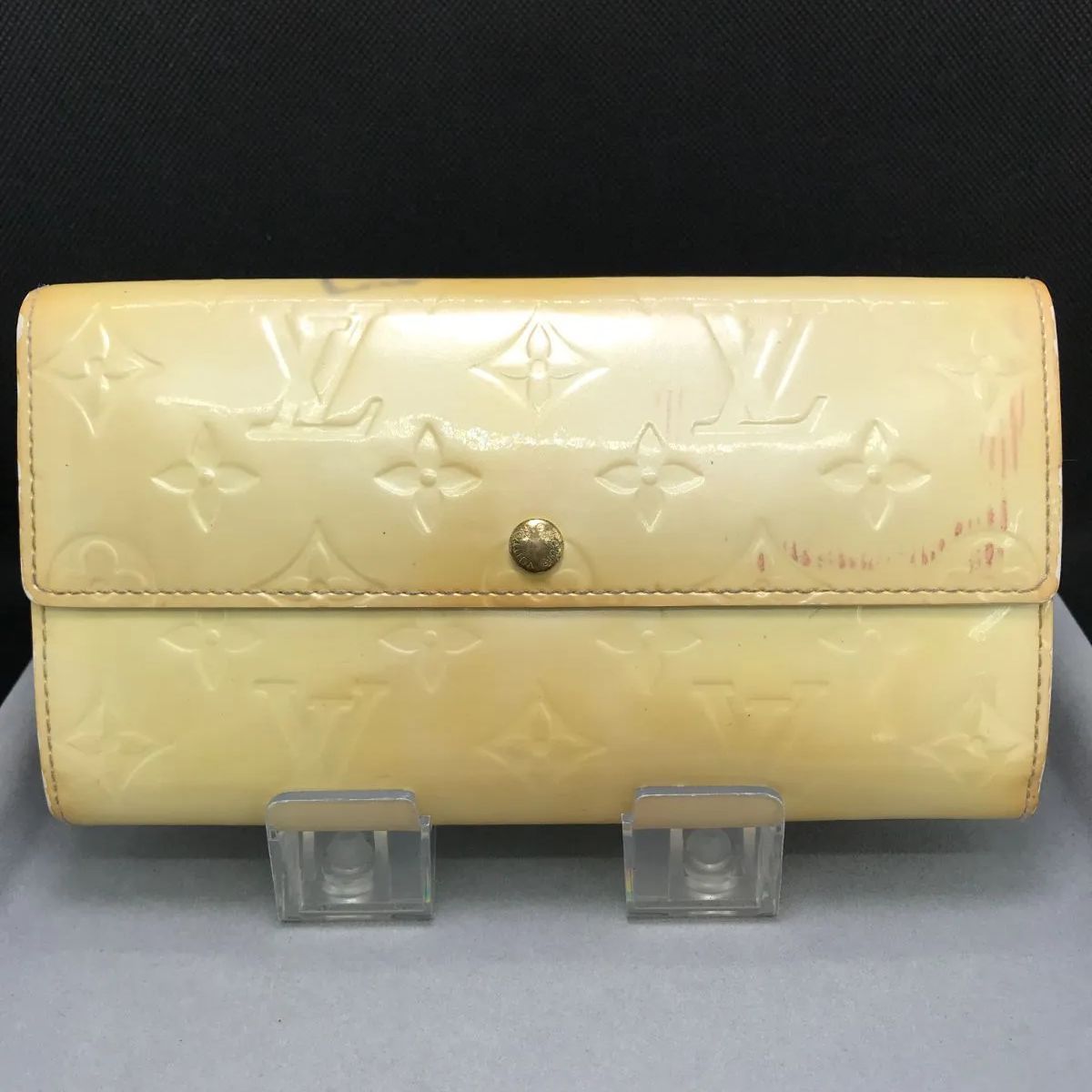 LOUIS VUITTON ルイヴィトン 長財布 ポルトフォイユサラ ヴェルニ