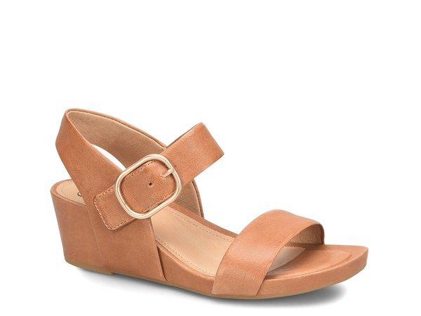 ソフト レディース シューズ サンダル Sofft Vaya Wedge Sandal Brown ブラウン