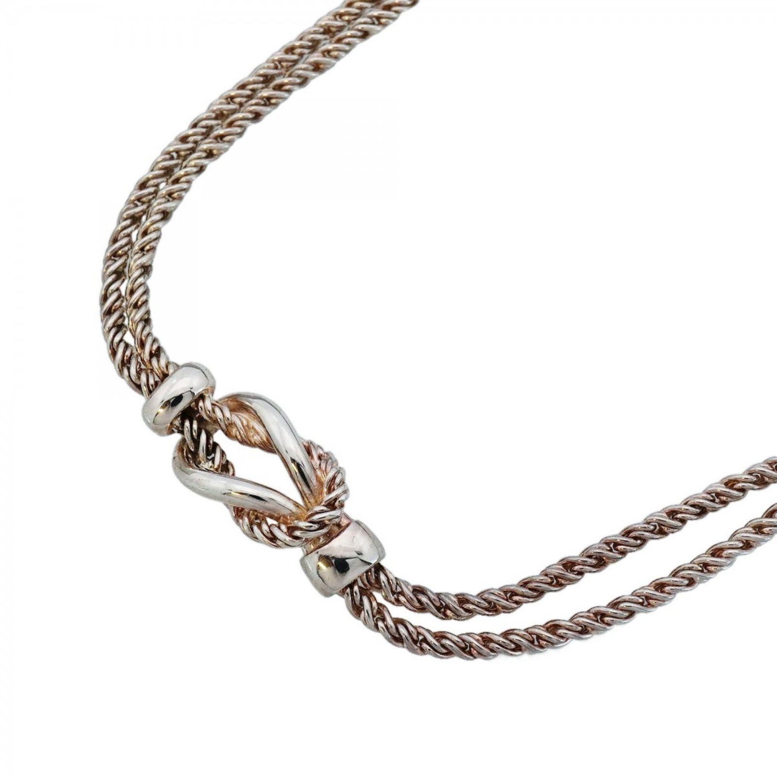 ティファニー(Tiffany) ティファニー ネックレス センターノット ダブルロープ シルバー925レディース