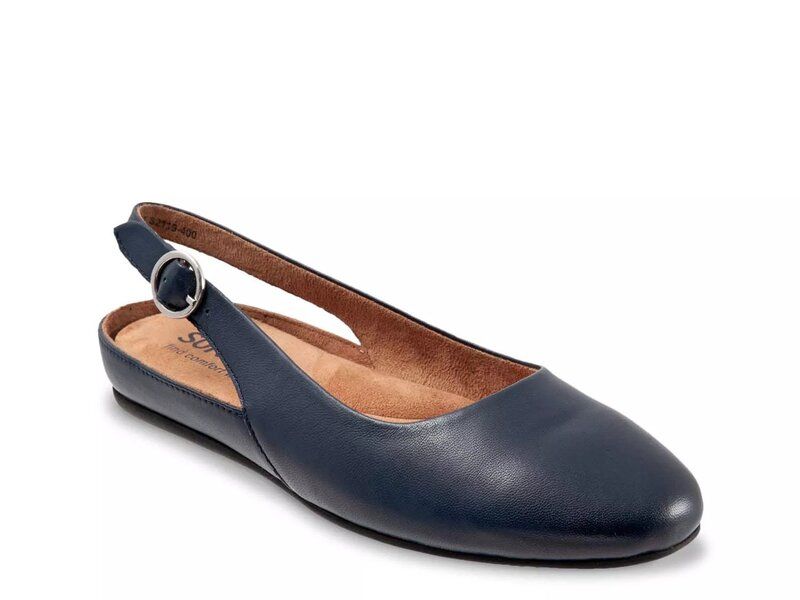 ソフトウォーク レディース シューズ パンプス Softwalk Sandy Flat Navy ネイビー