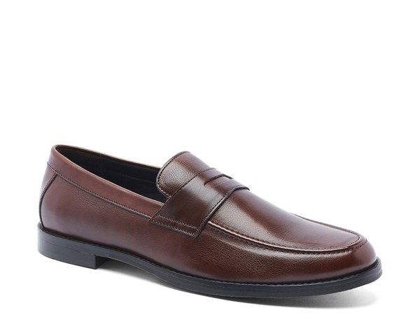 アンソニー ヴィア メンズ シューズ スリッポン・ローファー Anthony Veer Sherman Penny Loafer Dark Brown ブラウン