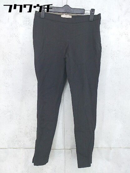 ◇ BANANA REPUBLIC バナナリパブリック サイドジップ ストレッチ パンツ サイズ0 ブラック レディース 【中古】 【1103030010113】