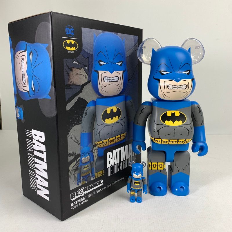 【中古品】 完備品 BE@RBRICK ベアブリック バットマン BLUE Ver. 100% & 400% 【055-260514-io-05-fuzh】