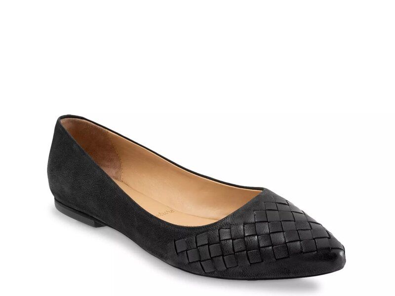 トロッターズ レディース シューズ パンプス Tシャツ Trotters Estee Flat Black ブラック