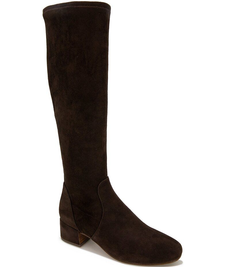 ジェントルソウルズ レディース シューズ ブーツ・レインブーツ トール スエード ブーツ Gentle Souls Ella Stretch Suede Tall Boots Chocolate チョコレート