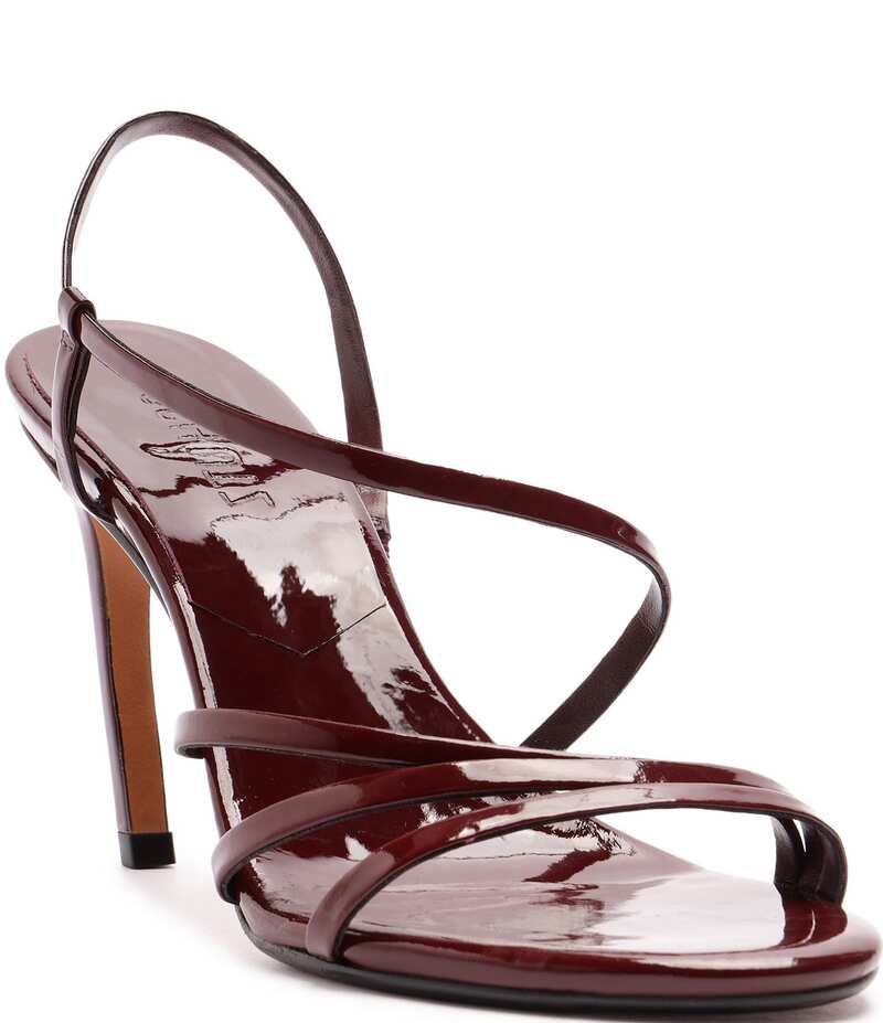 シュッツ レディース シューズ サンダル レザー Schutz Annie Curve Patent Leather Dress Sandals Vino