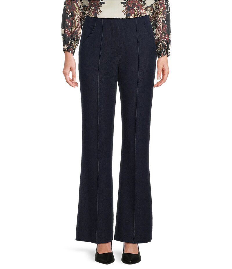 アレックスマリー レディース ボトムス カジュアルパンツ ワイドレッグ パンツ Alex Marie Justine Chambray Flat Front Full Length Wide Leg Pants Chambray